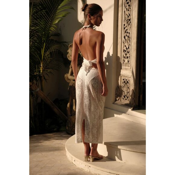 GRACE Women Maxi Skirt White - Picture 6 of 6